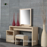 wooden dressing table with mirror for bedroom