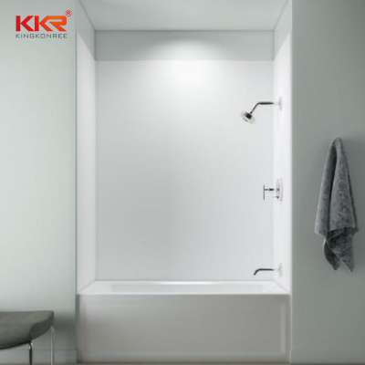 Artificial stone solid surface marble hotel bath shower wall panel