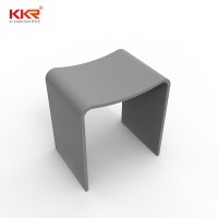 KKR Commercial Artificial Stone Acrylic Solid Surface Stools Hot Selling Online Shower Stool