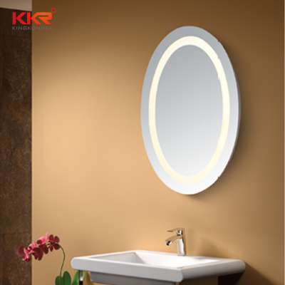 Bathroom Smart Led Mirror Medicine Cabinet Hanging Oval Mirror Cabinet Dressing Mirror Vanity Cabinet