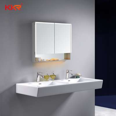 New Design Bedroom Mirror Cabinet Bathroom Mirror LED Lighted Vanity Bathroom Storage Mirror Cabinet