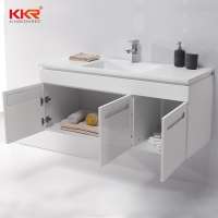 Solid Surface Stone Sink Bathroom Wash Basin Cabinet Basin