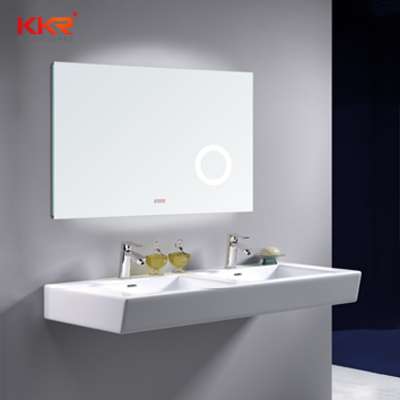 Bedroom Mirror Cabinet Bathroom Mirror LED Lighted Vanity Bathroom Smart Round LED Mirror