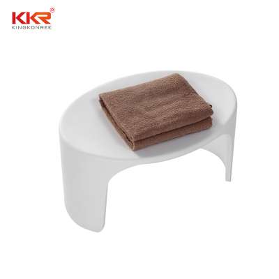 Artificial Atone Resin Stone Acrylic Solid Surface Outdoor Bathroom Shower Shopping Mall Stool