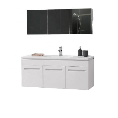 KKR OEM ODM  white simple Bathroom Solid Surface  Wash Basin Vanity Cabinet