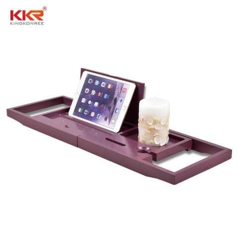 Bamboo Bathtub Tray Shower Wine Glass Book Holder Bathtub Rack Support Bathroom Storage Organization Bath Accessories