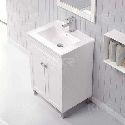 China Manufacture Custom Bathroom Cabinet Wash Basin with Led Mirror