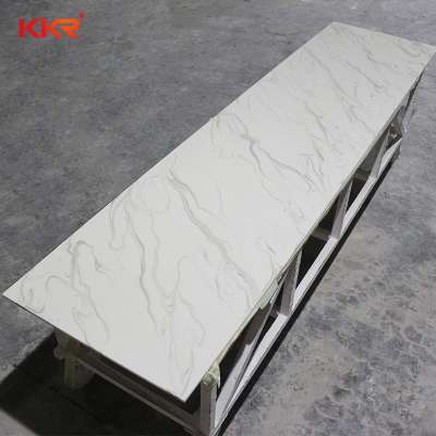 KKR Customized Artificial Stone Acrylic Solid Surface Marble Look Sheets Slab