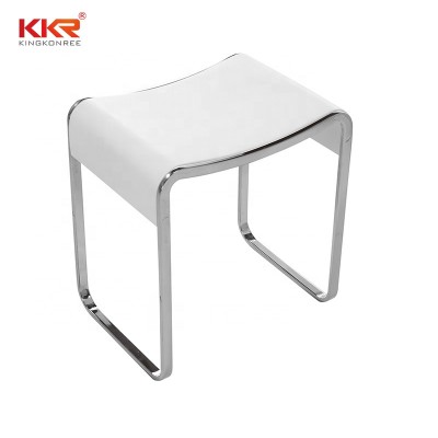 High Quality OEM&ODM Shower Stool Acrylic Solid Surface Resin Stone Sitting Room Chairs