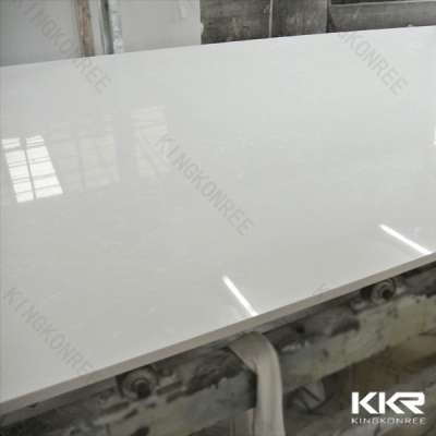 Kingkonree pure white quartz stone /polished quartz stone slab/quartz tiles