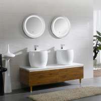 Foshan european style Plywood bathroom vanities with legs