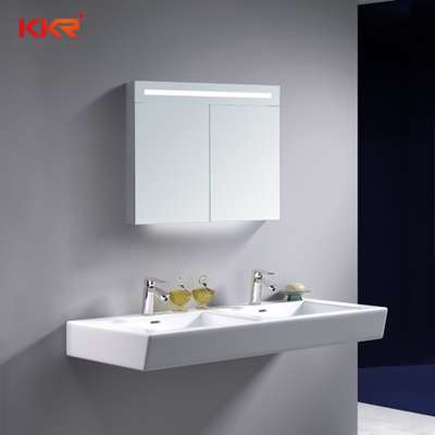 Led Bathroom Sideboard Cabinet Illuminated Modern Vanity Mirror White And Mirrored Cabinet