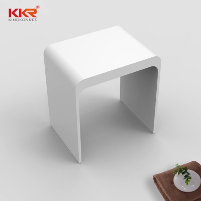 Sanitary Ware Bathroom Furniture Acrylic Shower Stool Solid Surface Shower Bath Stool Shower Seat Sitting Stool