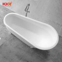 KKR Clawfoot  Artificial  Stone Adult Freestanding Bathroom Bathtub