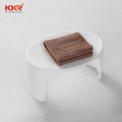 KKR Acrylic Solid Surface Shower Stool Bathroom Seat Safe Stable Toilet Stools For Children