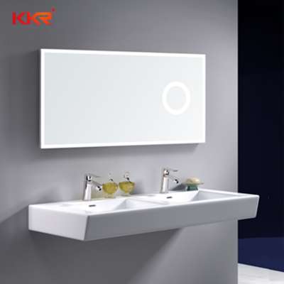 Sensor Touch Bathroom Led Mirror Cabinet Wash Basin With Mirror And Cabinet Accessories