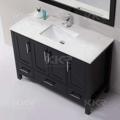 Manufacturer Custom Sanitary Ware Bathroom Cabinet Wash Basin with Led Mirror